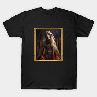 Exquisite Afghan Hound - Medieval Afghan Royal Princess  (Framed) T-Shirt